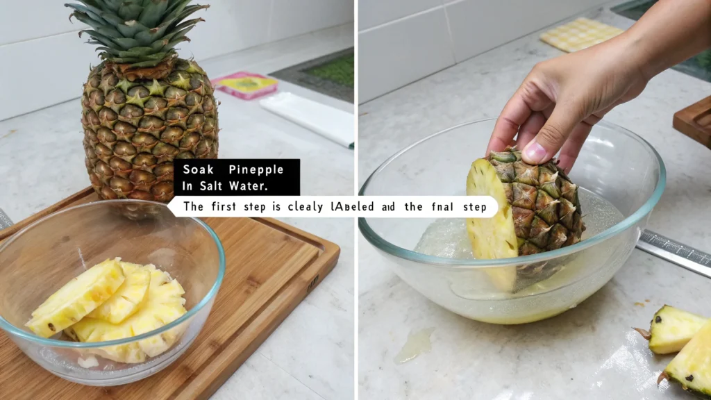 Steps to Soak Pineapple in Salt Water Before Consuming It