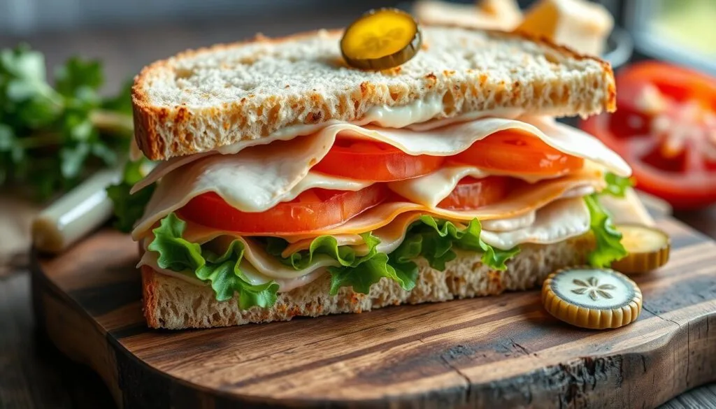 turkey and cheese sandwich turkey and cheese sandwich