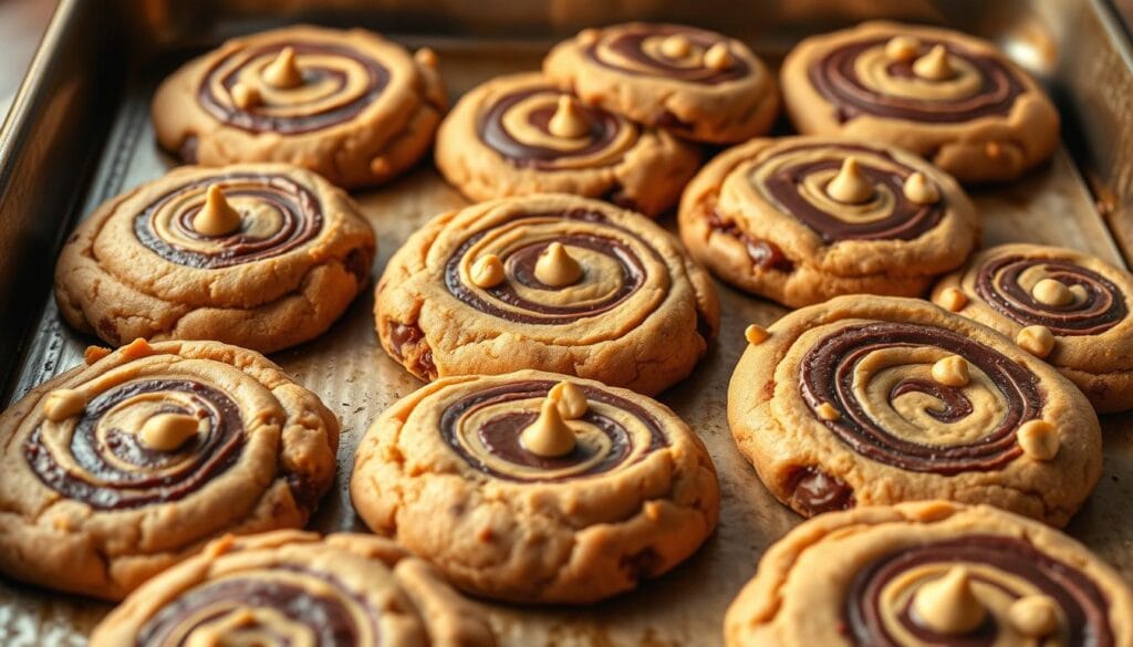 Peanut Butter Brownie Swirl Cookies