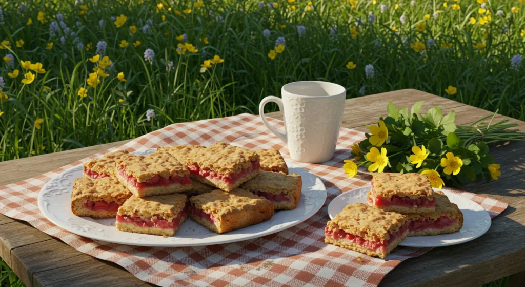 Rhubarb Shortbread Bars: The Best Tart & Buttery Dessert You’ll Crave All Year 3 Strawberry rhubarb shortbread bars
